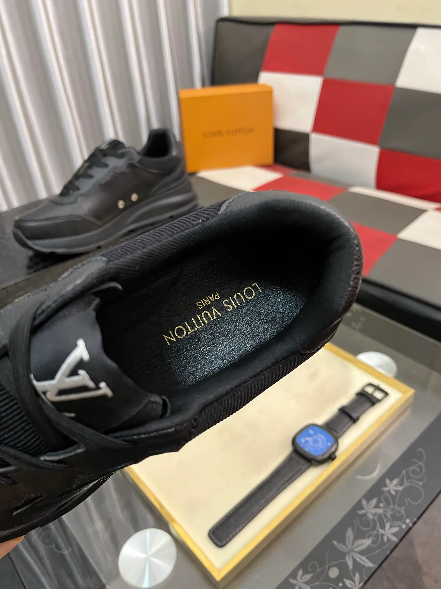 Men's shoes 💰458⌚️⌚️[Louis Vuitton LV] Dad shoes are popular casual sports shoes with outsole, breathable and comfortable, easy to walk, trendy men's versatile fly woven epoxy with ➕leather lining➕Gucci's popular original outsole, sports and running style, super comfortable. Code number 38-44